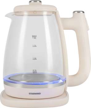 Чайник/Термопот STARWIND Чайник электрический SKG4042 1.8л. 1800Вт слоновая кость корпус: стекло