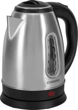 Чайник/Термопот STARWIND Чайник электрический SKS2100 1.8л. 1700Вт черный/прозрачный корпус: металл