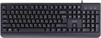 Клавиатура Acer OKW400 черный USB Multimedia  кабель 1.8м