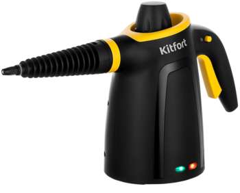 Парогенератор KITFORT Пароочиститель ручной КТ-9170-3 1050Вт черный/желтый