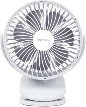Вентилятор Centek настольный CT-5045 5Вт скоростей:4 белый