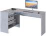 Компьютерный стол СОКОЛ Стол для компьютера СПм-25 Л столешница ЛДСП бетон 145x74x81см