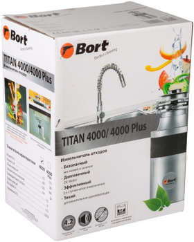 Бытовая техника BORT Измельчитель Titan 4000 390Вт черный