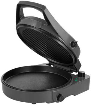 Бутербродница KITFORT Пиццамейкер КТ-4637 1800Вт серый/черный