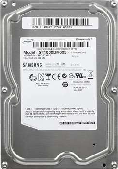 Жесткий диск HDD Samsung Жесткий диск Spinpoint F3 1000GB Pull