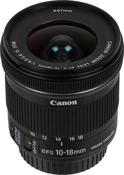 Объектив Canon EF-S IS STM  10-18мм f/4.5-5.6