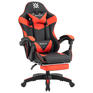 Игровое кресло DEFENDER Кресло компьютерное "Tornado", 2 подушки, подставка для ног, экокожа, черное/красное, ш/к 26722, 64057