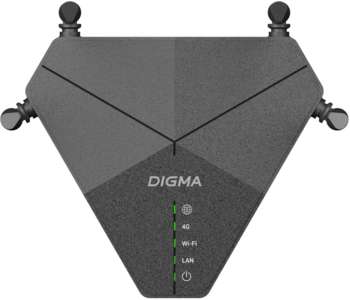 Маршрутизатор Digma Роутер беспроводной DWR-N302LTE N300 10/100BASE-TX/3G/4G cat. 4 черный