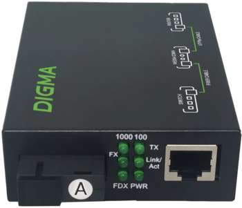 Медиаконвертер Digma DMC-1G35-20A