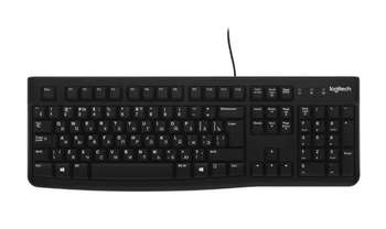 Клавиатура Logitech K120 USB 104кл. EN/RU черная/белая раскладка 920-002522 LOGITECH