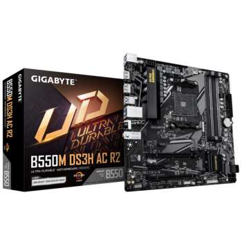 Материнская плата Gigabyte B550M DS3H AC R2, RTL