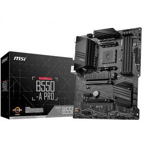 Материнская плата MSI Bad Pack B550-A PRO B550, , 4*DDR4, 2*PCIEx16, 2*PCIEx1, 2*M.2, 2*TypeC, 1*USB3.2Gen2, 4*USB3.2Gen1, 8*USB2.0, 6*SATA3.0, 1G, DP, HDMI, ATX, RTL