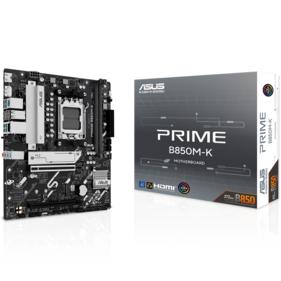 Материнская плата ASUS PRIME B850M-K AM5 mATX 2xDDR5 2xPCIEx16 2xM.2 DP HDMI 2.5GLAN