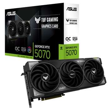 Видеокарта ASUS RTX5070 TUF GAMING 12GB GDDR7 192bit 3xDP 2xHDMI 3FAN RTL [TUF-RTX5070-O12G-GAMING]