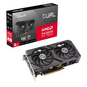 Видеокарта ASUS RX7600 DUAL EVO OC 8GB GDDR6 128bit 3xDP HDMI 2FAN RTL
