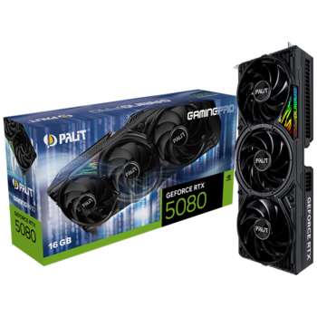 Видеокарта Palit Bad Pack RTX5080 GAMINGPRO 16GB GDDR7 256bit 3xDP HDMI 3FAN RTL bp