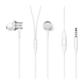 Наушники Xiaomi Проводные с микрофоном Bad Pack Mi In-Ear Headphones Basic Silver / Mi Piston Fresh Bloom HSEJ03JY