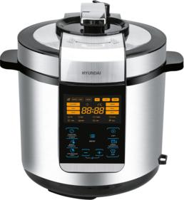 HYUNDAI Мультиварка-скороварка HYMC-2406 6л 1000Вт серебристый/черный