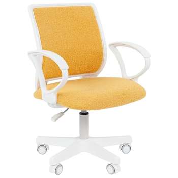 Кресло CHAIRMAN Kids 112 Россия ткань В лимон, белый пластик