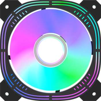 Кулер для корпуса FORMULA Вентилятор для корпуса Nulight 12BK RGB 120х120x25 черный 3-pin 4-pin  Ret