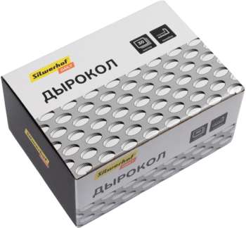 Дырокол SILWERHOF макс.:30лист. металл черный отв.:2