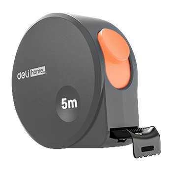 Измерительная техника DELI Рулетка Home Series Gray HT8519C 5м х 19мм, эксклюзивный дизайн, корпус - высококачественный софттач пластик