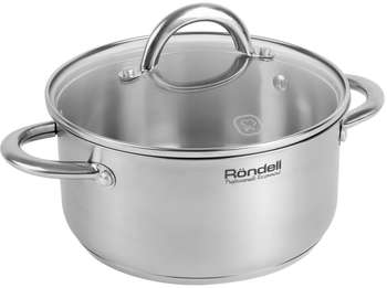 Кастрюля RONDELL Point RDS-1311 2.8л. d=20см  стальной