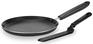 Сковорода RONDELL блинная Pancake frypan RDA-1408 круглая 22см покрытие: Xylan Plus ручка несъемная  черный