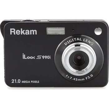 Фотокамера No Name Rekam iLook S990i черный 21Mpix 2.7" 720p SDHC/MMC CMOS IS el/Li-Ion