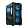 Корпус XASTRA A304 4ARGB Black ATX/Mesh/half-size TG/4x120mm ARGB FC fans/ A304-4FC12A