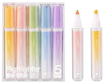 Маркер DELI Набор текстовыделителей Nusign NS718 5цв. ассорти