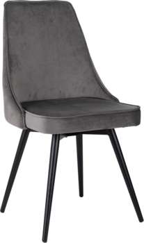 Стул БЮРОКРАТ для дома CH-K4_SP с повор.мех. т.серый Holland 18 металл черный на ножках