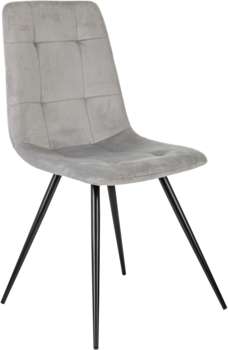 Стул БЮРОКРАТ для дома CH-K1 св.серый Holland 09 металл черный на ножках