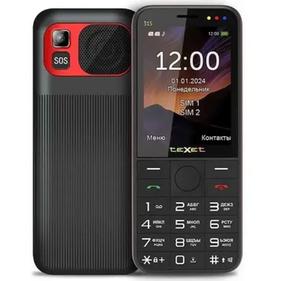 Смартфон TEXET TM-315 цвет черный-красный