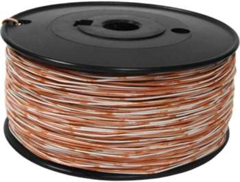 Кабель медный LANMASTER Кабель кроссировочный TWT-CRS1PAIR-OR U/UTP 1 пара 24AWG PVC внутренний 500м оранжевый