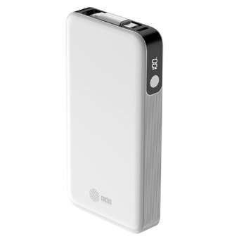 Внешний аккумулятор CACTUS Мобильный аккумулятор CS-PBFSPA-10000 10000mAh 22.5W 4.5A 2xUSB-C белый