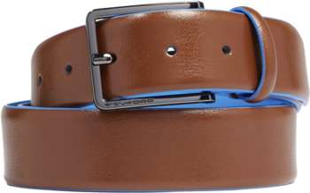 Ремень PIQUADRO мужской Blue Square CU5258B2/M регулир. 125х3.5см каштановый натур.кожа