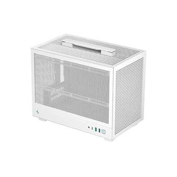 Корпус DEEPCOOL для ПК Bad Pack CH160 MESH WH mini-ITX, USB3.0X2, USB-C Gen2X1, AudioX1, 3.5"X1, 2.5"X1,TG, White