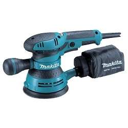 Шлифмашина углошлифовальная MAKITA BO5041 Эксцентриковая шлифовальная машина [BO5041] {300Вт,ф125мм,4000-12000об\м,ампл-2.8мм,1.4кг,кор,п\сборник,доп.рукоятка}