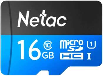 Карта памяти Netac Флеш карта microSDXC 16GB P500 Ultra w/o adapter