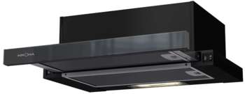 Вытяжка KRONA встраиваемая KAMILLA 500 AIR 1B черный управление: кнопочное