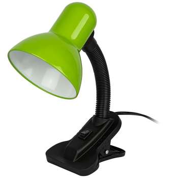 Светильник ЭРА Б0058670 Настольный N-212-Е27-40W-GR на прищепке зелёный