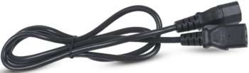 Кабель силовой Cabeus Шнур питания PC-189-VDE-1.8M C13-С14 проводник.:3x0.75мм2 1.8м 220/250В 6А черный