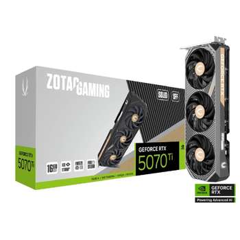 Видеокарта Zotac GAMING GeForce RTX 5070 Ti SOLID SFF 16GB GDDR7 256bit 3xDP/HDMI 3*FAN  RTL