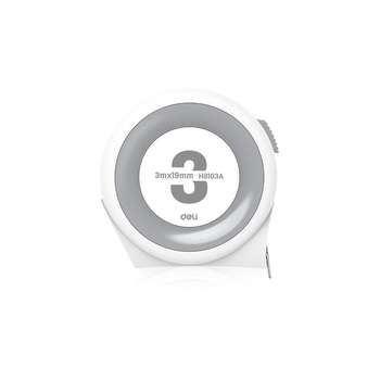 Измерительная техника DELI Рулетка "Home Series White" H8103A 3м х 19мм, клипса, шнурок, эксклюзивный дизайн Bad Pack