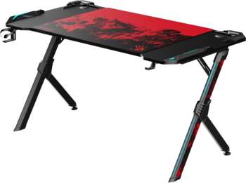Компьютерный стол BLOODY Стол игровой BD-TB201 столешница ЛДСП карбон каркас черный 140x75x75см