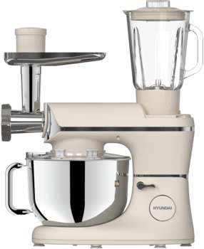 Кухонная машина HYUNDAI HYM-S9681 планетар.вращ. 1500Вт бежевый