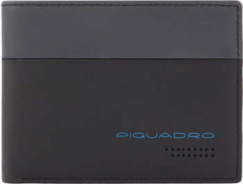 Кошелек PIQUADRO мужской Urban PU257UB00R/NGR черный/серый натур.кожа