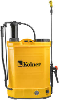 Опрыскиватель KOLNER KCSG 16/12BPH-SLA аккум. наполь. 16л желтый