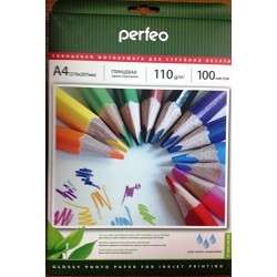 Фотобумага Perfeo PF-GLA4-110/100 Бумага глянцевая 100л, A4 110 г/м2